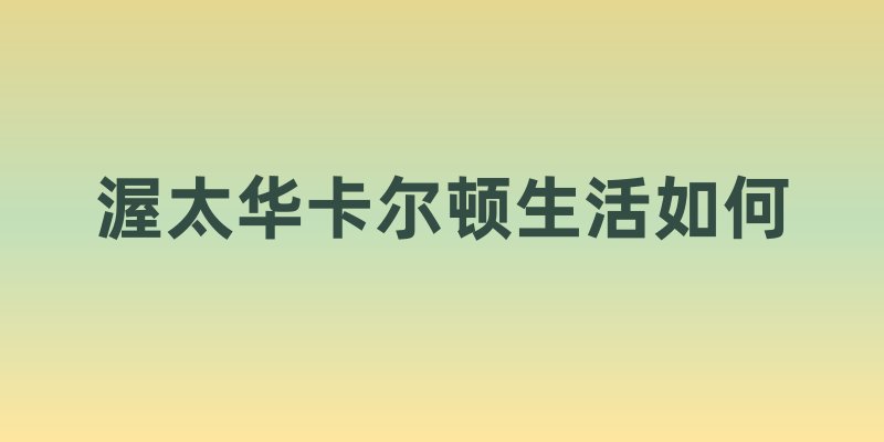 渥太华卡尔顿生活如何