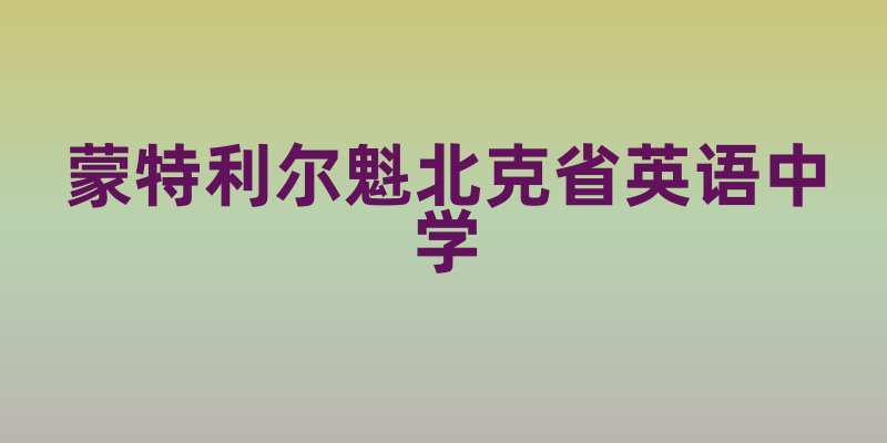 蒙特利尔：魁北克省英语中学生的独特生活画卷